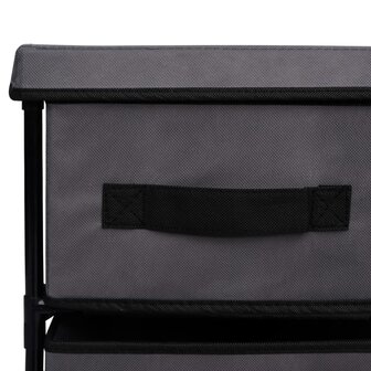 Opbergkast met 6 lades 55x29x55 cm staal grijs 7