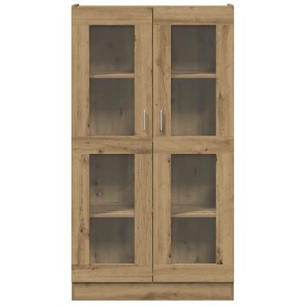 Hoge kast 82,5x30,5x150 cm bewerkt hout artisanaal eikenkleur 4