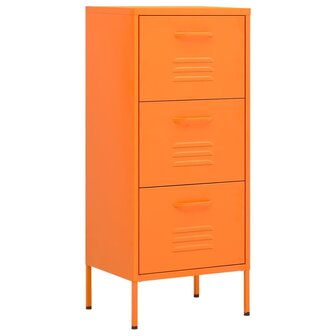 Opbergkast 42,5x35x101,5 cm staal oranje 2