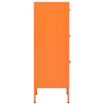 Opbergkast 42,5x35x101,5 cm staal oranje 4