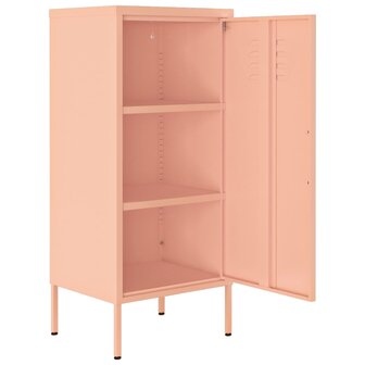 Opbergkast 42,5x35x101,5 cm staal roze 6