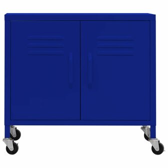 Opbergkast 60x35x56 cm staal marineblauw 3