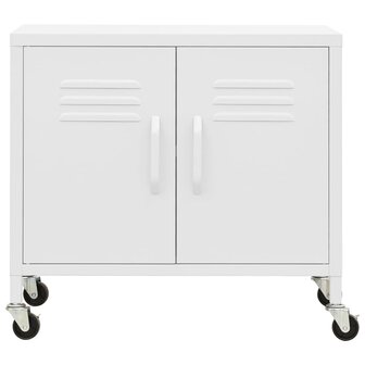Opbergkast 60x35x56 cm staal wit 3