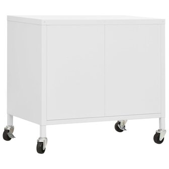 Opbergkast 60x35x56 cm staal wit 5