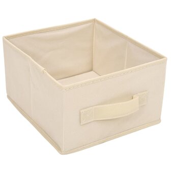 Opbergkast met 6 lades 55x29x55 cm staal cr&egrave;mekleurig 6