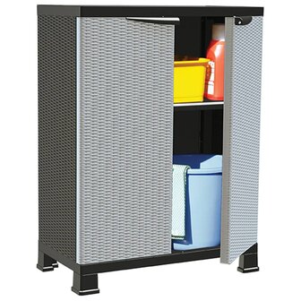 Opbergkast 68x39x92 cm rattan ontwerp 1