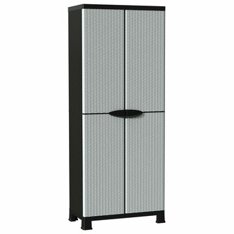 Opbergkast 68x39x171,5 cm rattan ontwerp 2