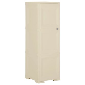 Opbergkast hout-look 40x43x125 cm kunststof angorawit 1