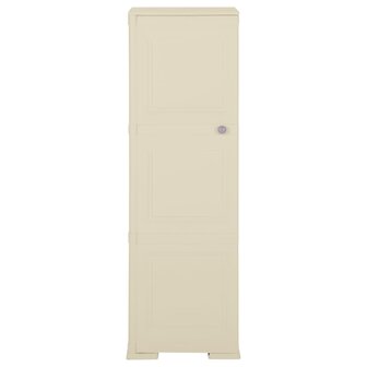 Opbergkast hout-look 40x43x125 cm kunststof angorawit 2
