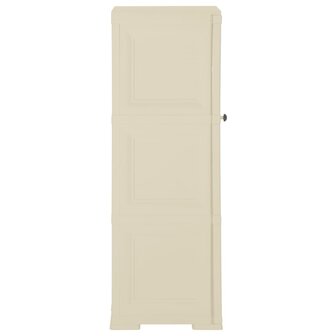 Opbergkast hout-look 40x43x125 cm kunststof angorawit 3