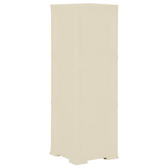 Opbergkast hout-look 40x43x125 cm kunststof angorawit 4