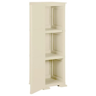 Opbergkast hout-look 40x43x125 cm kunststof angorawit 5