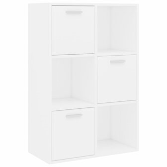 Opbergkast 60x29,5x90 cm bewerkt hout wit 2