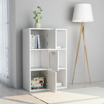 Opbergkast 60x29,5x90 cm bewerkt hout wit 3