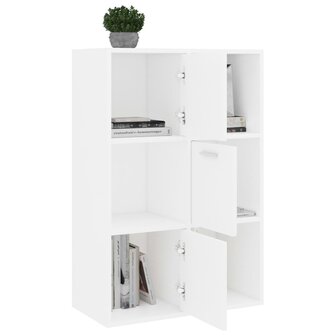 Opbergkast 60x29,5x90 cm bewerkt hout wit 5