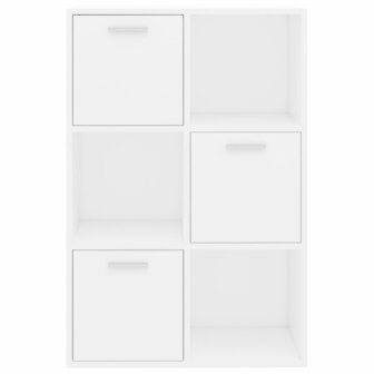 Opbergkast 60x29,5x90 cm bewerkt hout wit 7