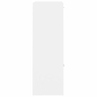Opbergkast 60x29,5x90 cm bewerkt hout wit 8