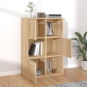 Opbergkast 60x29,5x90 cm bewerkt hout sonoma eikenkleurig 3