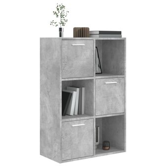 Opbergkast 60x29,5x90 cm bewerkt hout betongrijs 4