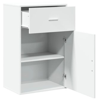 Opbergkast 56,5x39x90 cm bewerkt hout wit 4