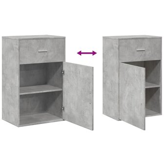 Opbergkast 56,5x39x90 cm bewerkt hout betongrijs 8