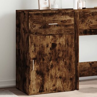 Opbergkast 56,5x39x90 cm bewerkt hout gerookt eikenkleurig 1