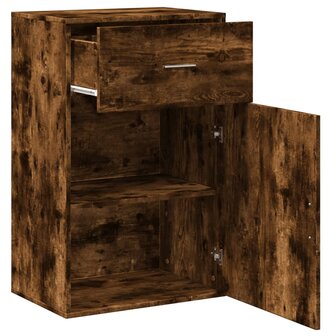 Opbergkast 56,5x39x90 cm bewerkt hout gerookt eikenkleurig 4