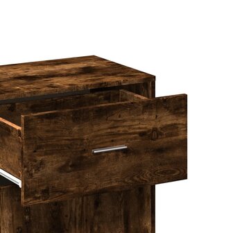 Opbergkast 56,5x39x90 cm bewerkt hout gerookt eikenkleurig 9
