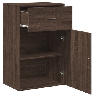 Opbergkast 56,5x39x90 cm bewerkt hout bruin eikenkleurig 4