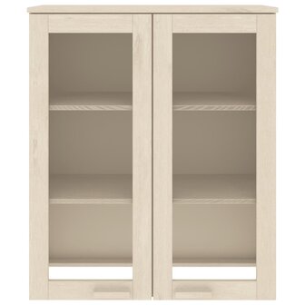 Opzetkast HAMAR 85x35x100 cm massief grenenhout honingbruin 3