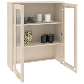 Opzetkast HAMAR 85x35x100 cm massief grenenhout honingbruin 7