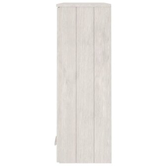 Opzetkast HAMAR 85x35x100 cm massief grenenhout wit 5