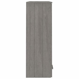 Opzetkast HAMAR 85x35x100 cm massief grenenhout lichtgrijs 5