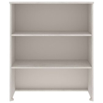 Opzetkast HAMAR 85x35x100 cm massief grenenhout wit 4
