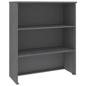 Opzetkast HAMAR 85x35x100 cm massief grenenhout donkergrijs 2