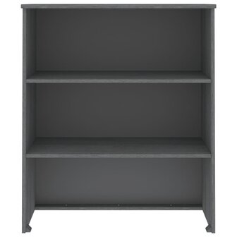 Opzetkast HAMAR 85x35x100 cm massief grenenhout donkergrijs 3