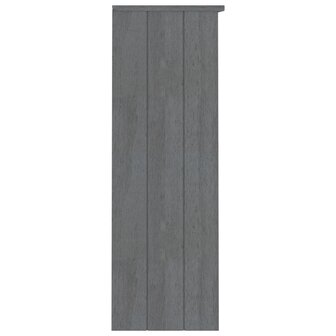 Opzetkast HAMAR 85x35x100 cm massief grenenhout donkergrijs 4