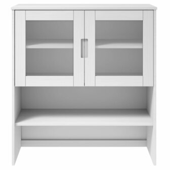 Opzetkast MOLDE 90x35x100 cm massief grenenhout wit 4