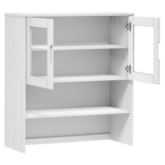Opzetkast MOLDE 90x35x100 cm massief grenenhout wit 5