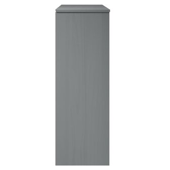 Opzetkast MOLDE 90x35x100 cm massief grenenhout grijs 6