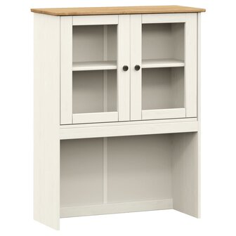 Opzetkast VIGO 78x30x100 cm massief grenenhout wit 2