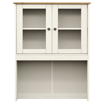 Opzetkast VIGO 78x30x100 cm massief grenenhout wit 4