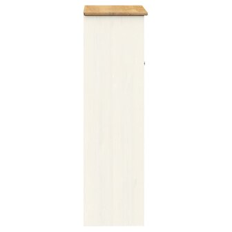 Opzetkast VIGO 78x30x100 cm massief grenenhout wit 6