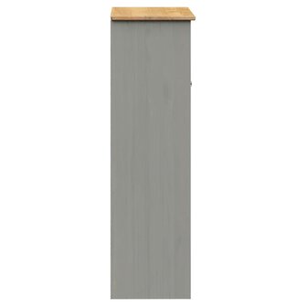 Opzetkast VIGO 78x30x100 cm massief grenenhout grijs 6