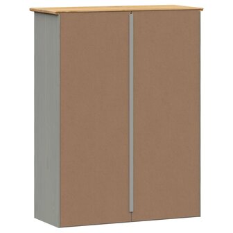 Opzetkast VIGO 78x30x100 cm massief grenenhout grijs 7