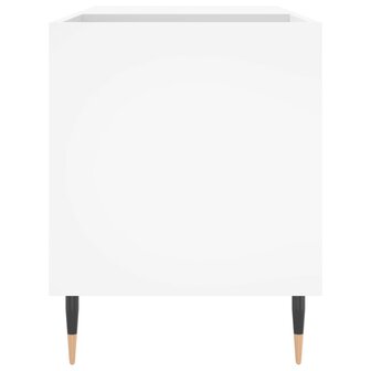 Platenkast 85x38x48 cm bewerkt hout wit 5