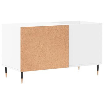 Platenkast 85x38x48 cm bewerkt hout wit 6