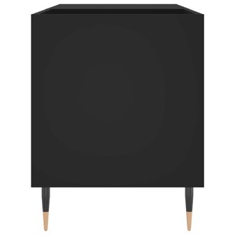 Platenkast 85x38x48 cm bewerkt hout zwart 5