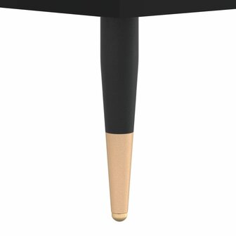 Platenkast 85x38x48 cm bewerkt hout zwart 7