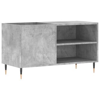 Platenkast 85x38x48 cm bewerkt hout betongrijs 2